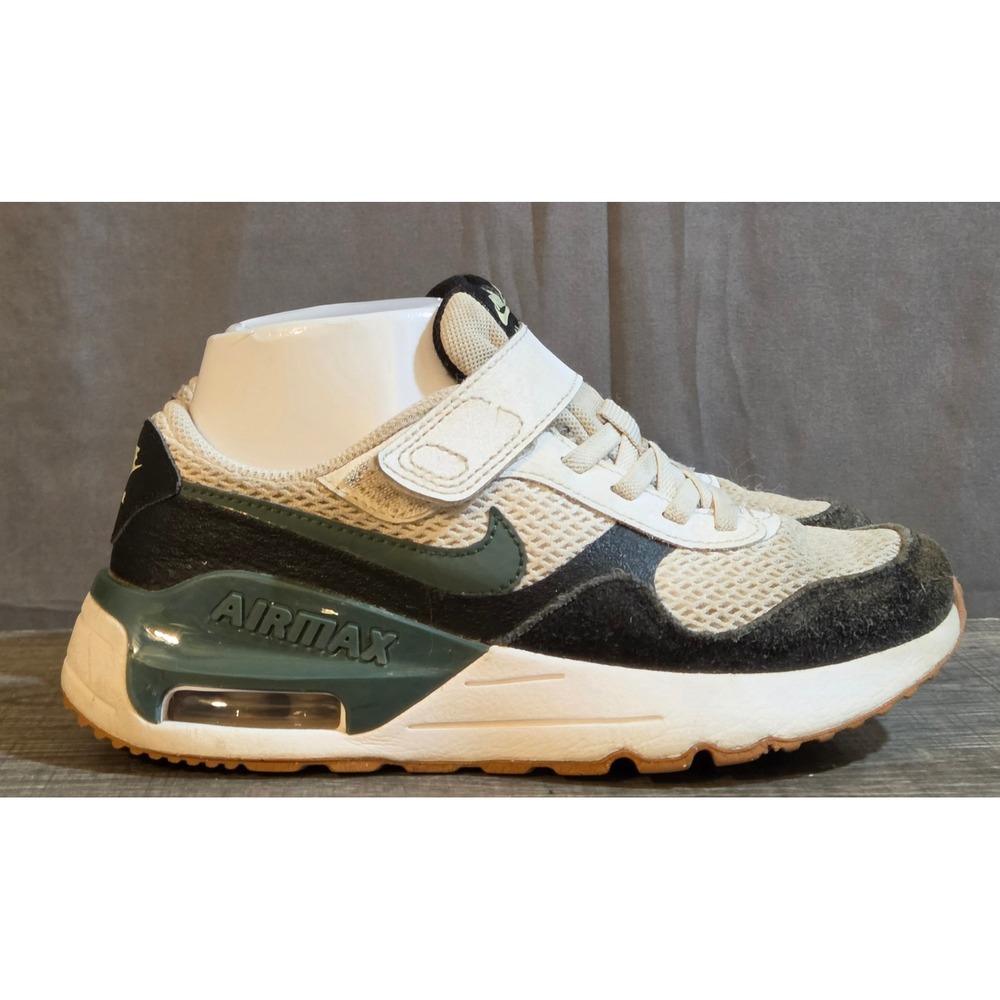 Nike Air Max SYSTM PS Sneakers Youth Size 3Y White Black Green